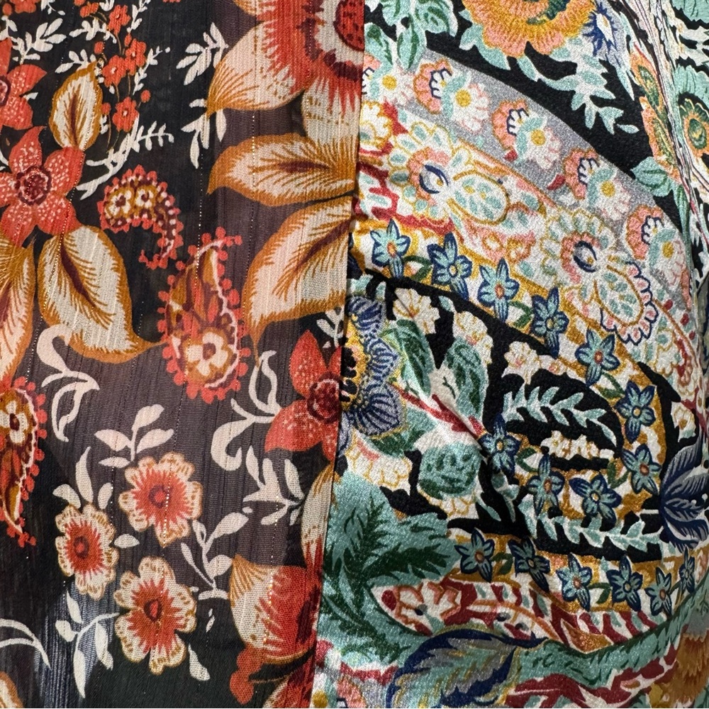 Umgee Multicolor Patchwork Blouse - Picture 5 of 13
